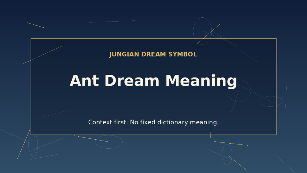 dream interpretation of ants