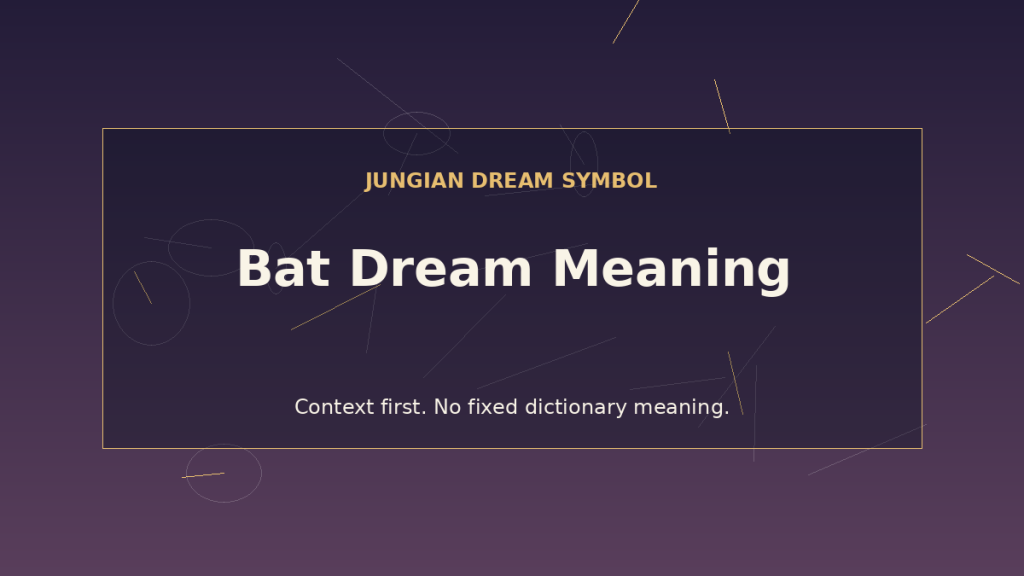 bats in dreams interpretation