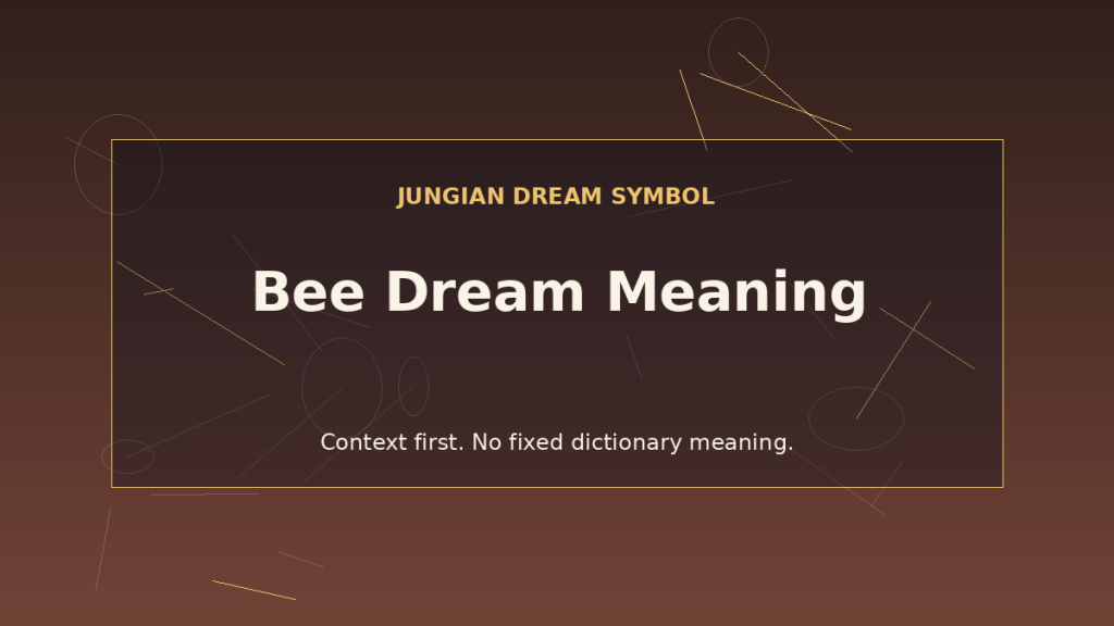 dream interpretation of bees