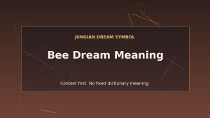 dream interpretation of bees