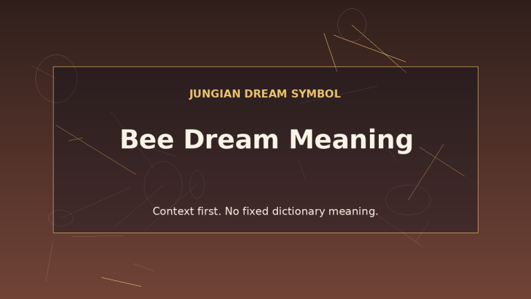 dream interpretation of bees