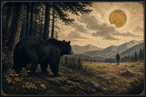 Black bear dream interpretation illustration of strength caution territory instinct and protection