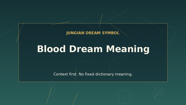 dream interpretation of blood