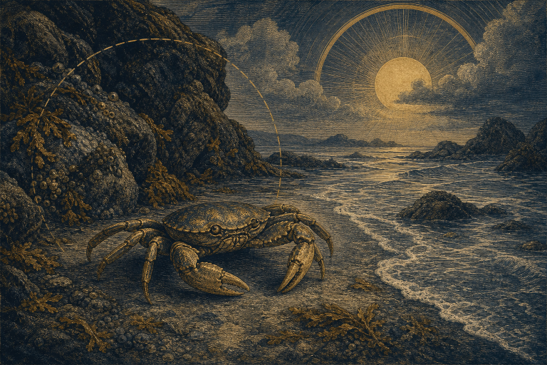 Crab dream interpretation illustration of protection boundaries vulnerability and indirect movement