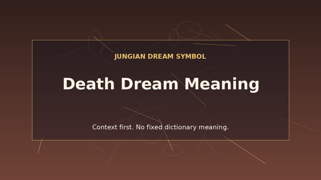 interpretation of death in dreams