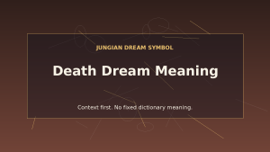 interpretation of death in dreams