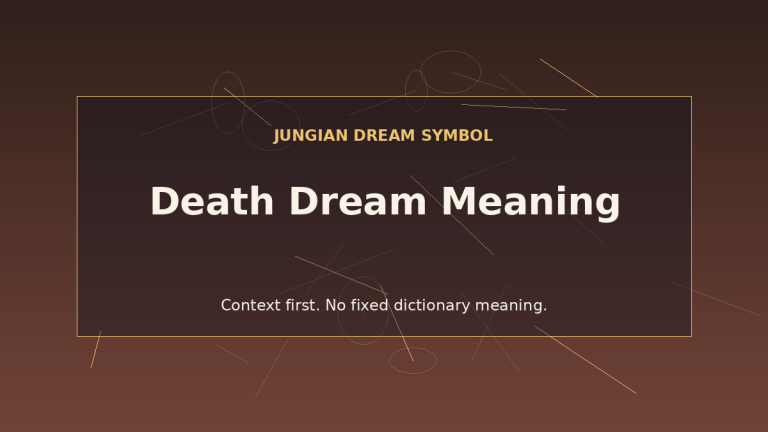 interpretation of death in dreams