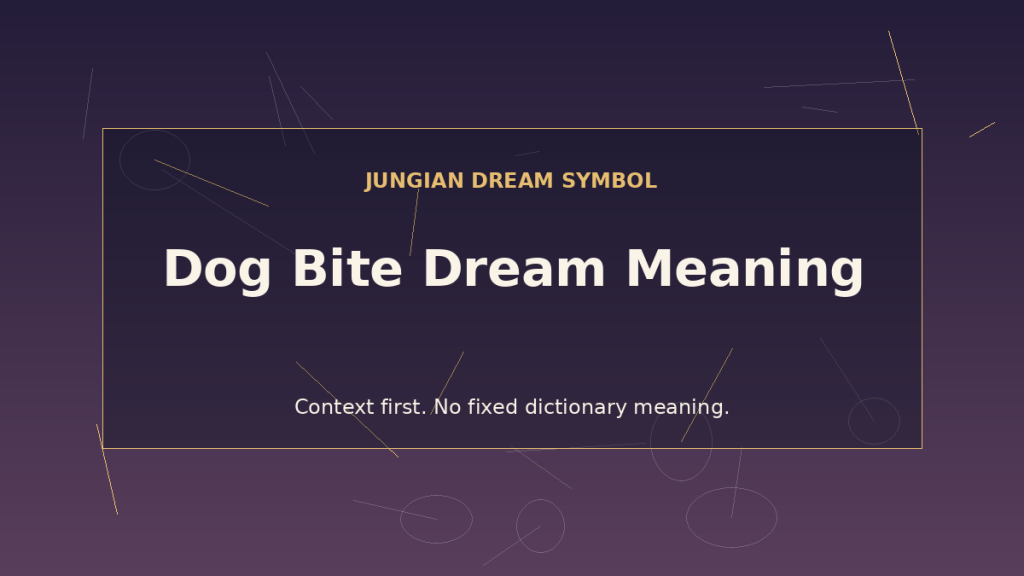 dream interpretation of dog bite