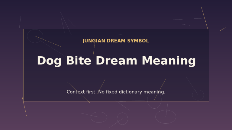 dream interpretation of dog bite