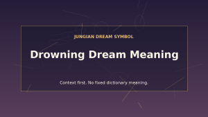 dream interpretation drowning