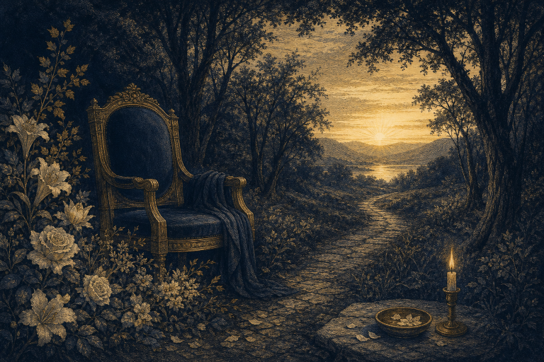 Funeral dream interpretation illustration of grief memory endings and transition