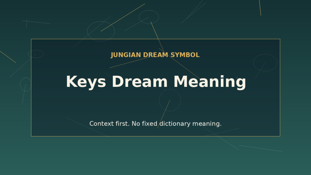 dream interpretation of keys