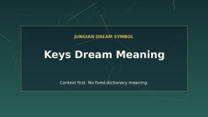 dream interpretation of keys