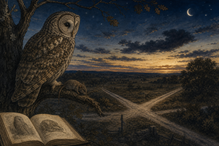 Owl dream meaning illustrated through perception vigilance knowledge and nighttime context