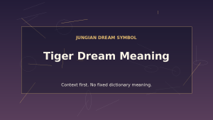 dream interpretation tiger