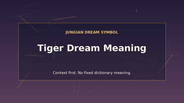 dream interpretation tiger