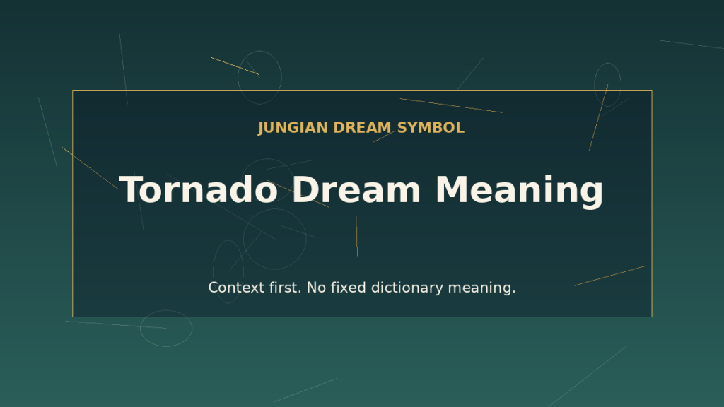 dream interpretation tornado