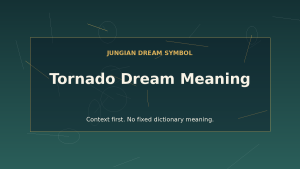 dream interpretation tornado