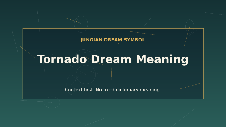 dream interpretation tornado