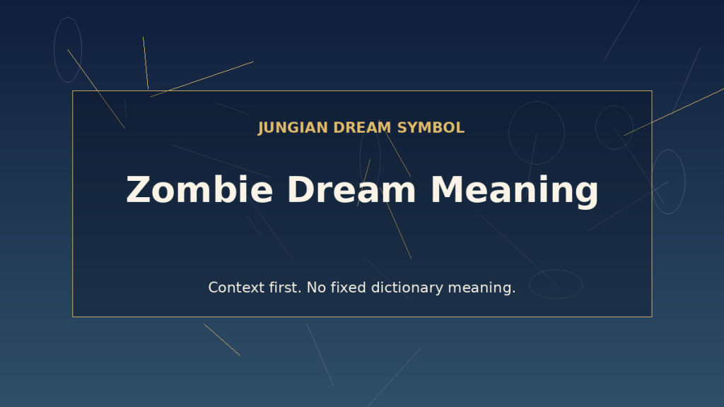 zombie dream interpretation
